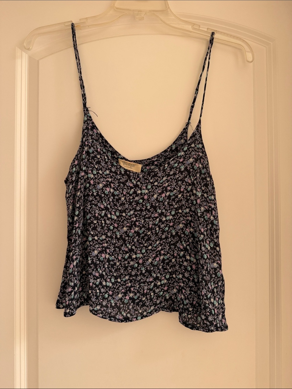 John Galt Floral Spaghetti-Strap Camisole